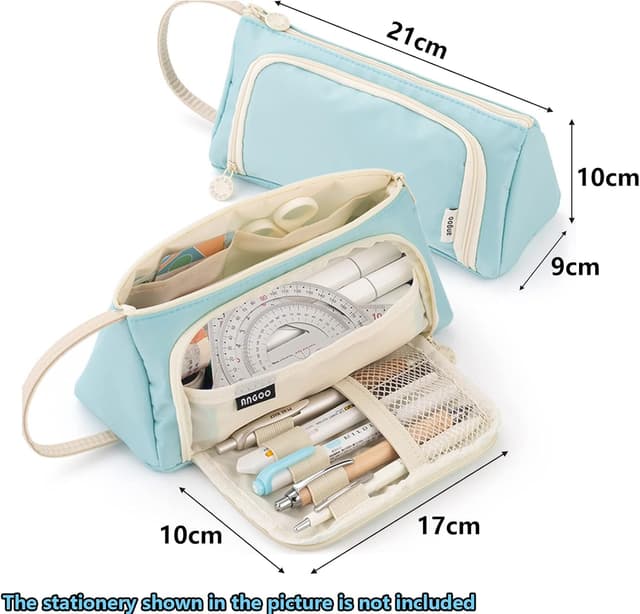 Detalle de ONCCI Federmäppchen für Mädchen – Mäppchen mit großer Kapazität für Schule & Büro (für bis zu 60 Stifte)