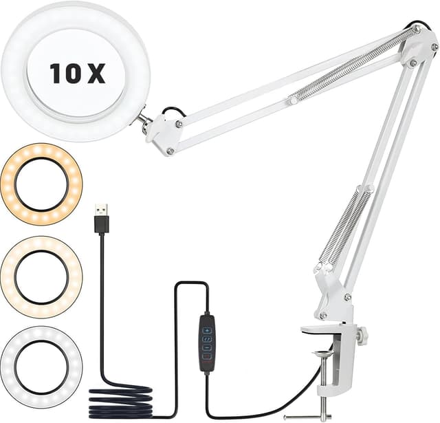 Imagen de Lente d'ingrandimento 10X con luce LED 72 LED en OfertitasTOP