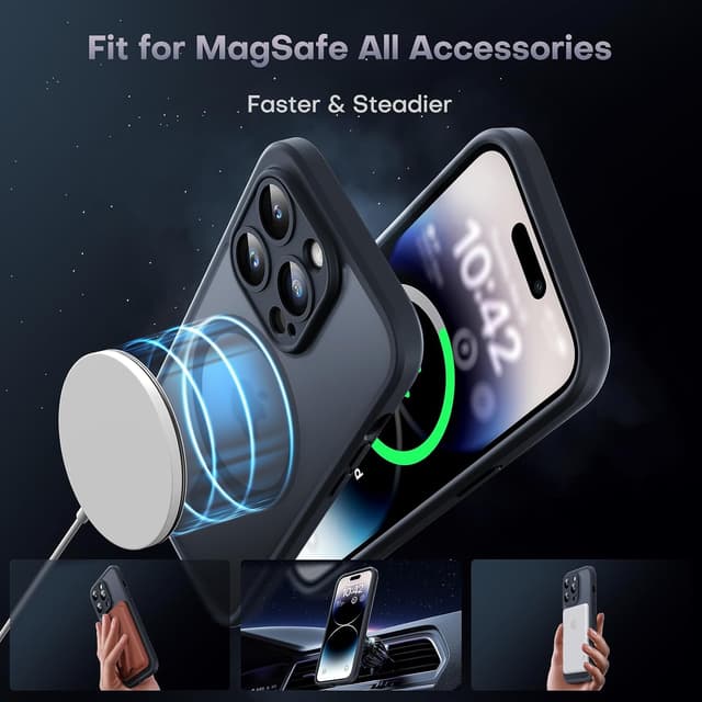 Detalle de TOCOL Magnetic iPhone 14 Pro Case 6.1-Inch with MagSafe