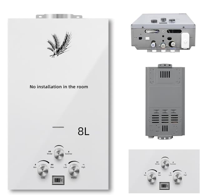 Thumbnail 6 de PEIXU Calentador de Agua 8L LPG 16KW Portátil