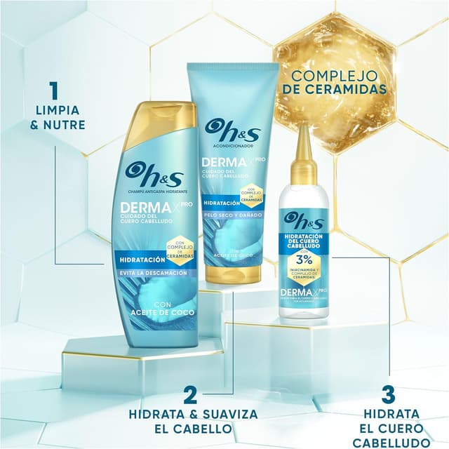 Thumbnail 3 de Head & Shoulders DermaXPro Champú Anticaspa 6x300ml 🥥