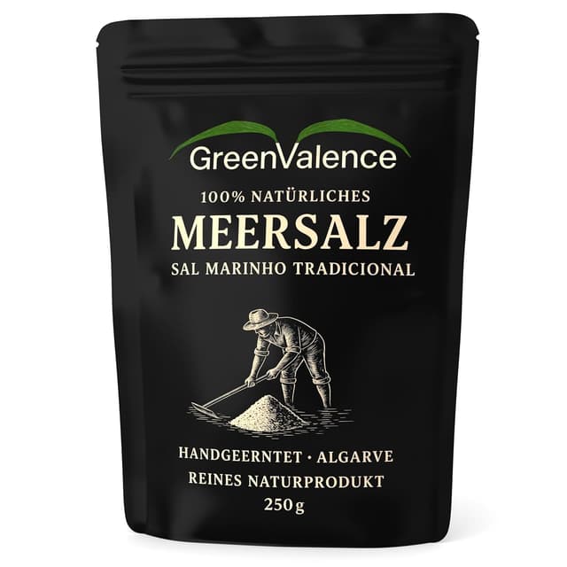 Thumbnail 6 de GreenValence Sal Marinho Tradicional – 100 % naturbelassenes grobes Meersalz aus der Algarve (500 g)