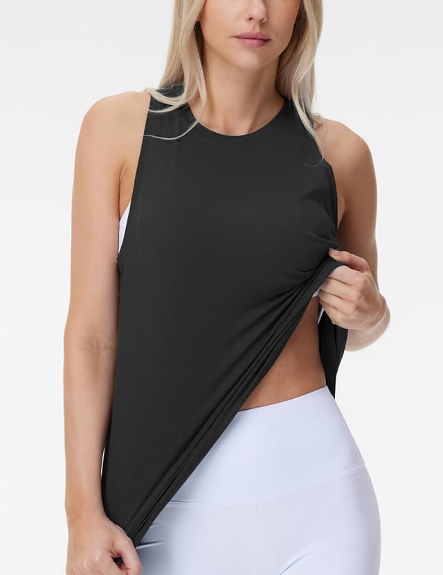 Detalle de THE GYM PEOPLE Débardeur de course à pied sans manches pour femme