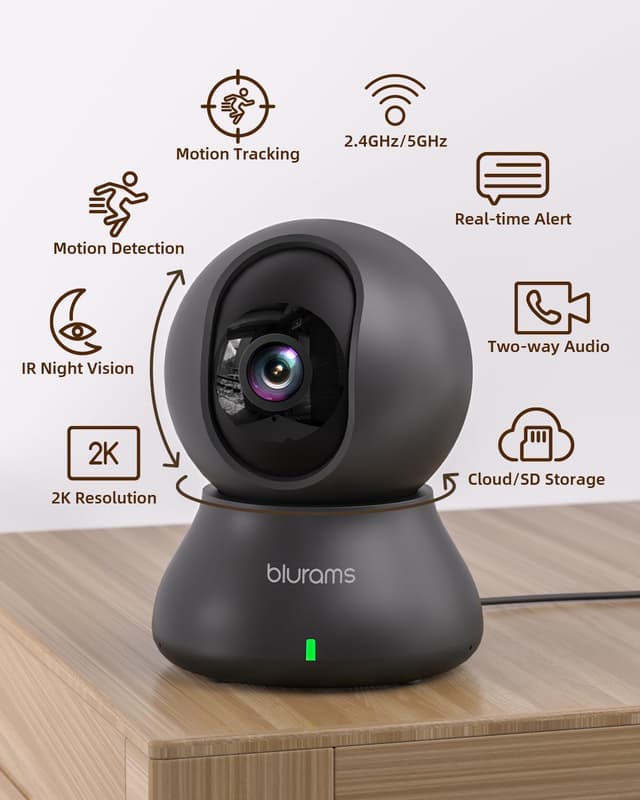 Detalle 2 de blurams 2K 360° Indoor Camera for Home Security