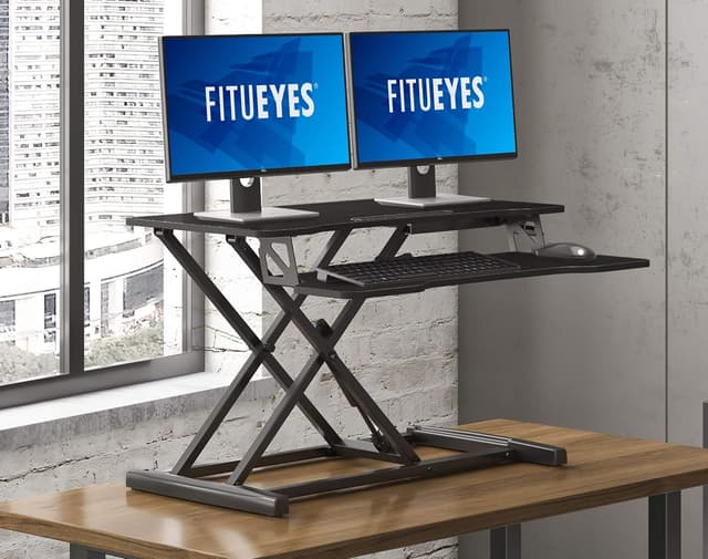 Thumbnail 4 de FITUEYES FSD308001WB 32" Height Adjustable Sit-Stand Desk 🖥