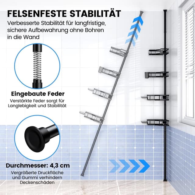 Thumbnail 5 de FINIBO Teleskop Duschregal 43.5-120 inch