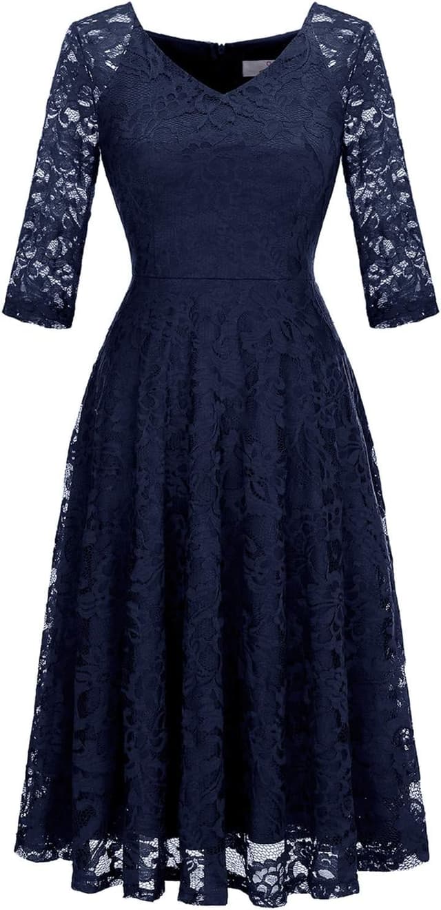 Thumbnail 6 de Dressystar Robe de soirée midi Dentelle 1️⃣ 🎀