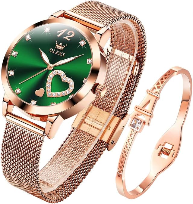 Thumbnail 6 de OLEVS Damenuhr Roségold 30 m