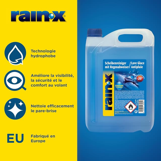 Detalle de Rain‑X Lave‑Glace -20°C 5L