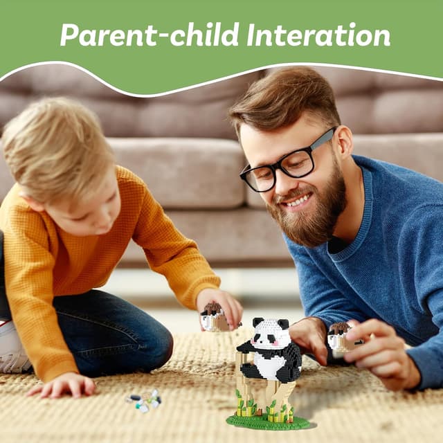 Detalle de Panda Mini Building Blocks set 9+