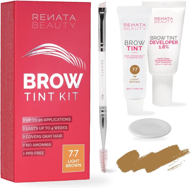 Detalle de Renata Beauty Kit Tinta Sopracciglia Marrone Chiaro 30 utilizzi