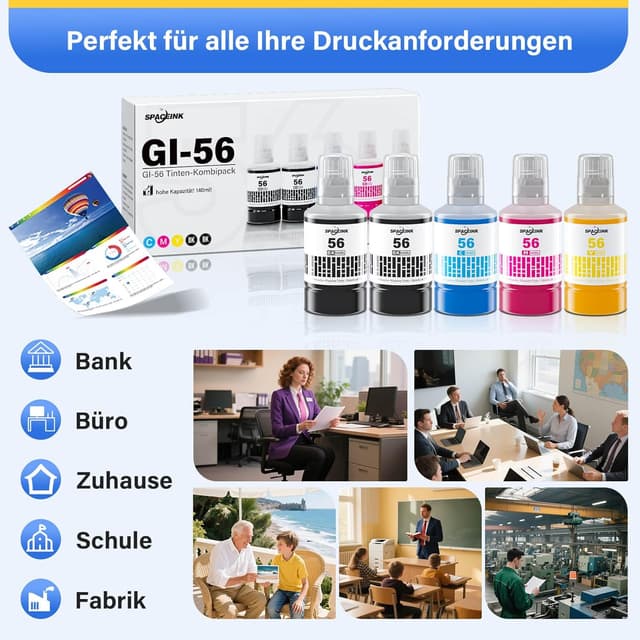 Thumbnail 5 de GI-56 Tintenflaschenset Canon MAXIFY GX