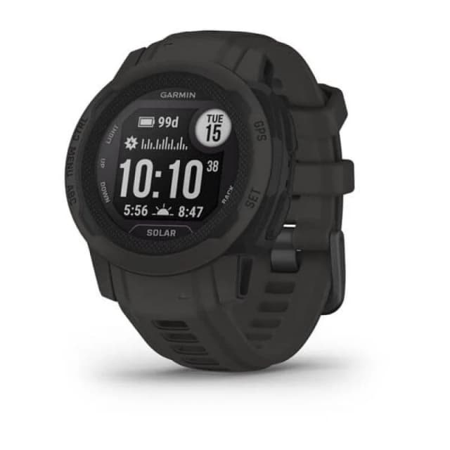 Detalle de Garmin Instinct 2S Solar smartwatch negro