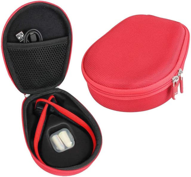 Detalle de Hermitshell Hard EVA Travel Case (Red) for Titanium Bone Conduction Bluetooth Sports Headphones (AS600)