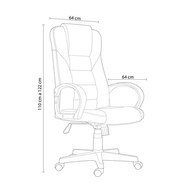 Detalle 2 de adec Lawyer Silla oficina 64 cm