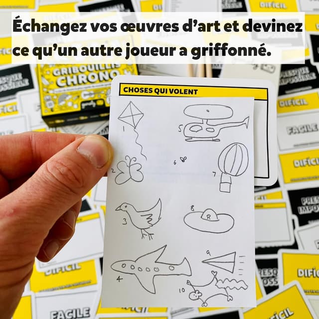 Thumbnail 4 de Gamely Gribouillis Chrono Jeu de dessin 60s