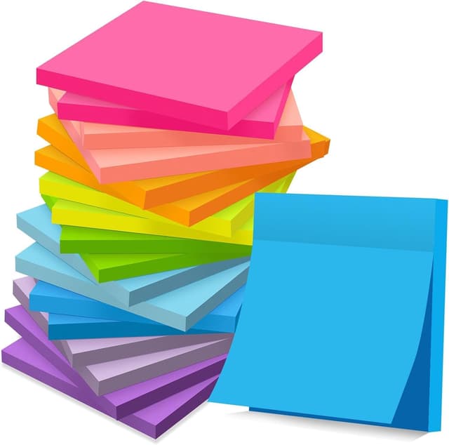 Detalle de Post-it Notes 76 x 76 mm, 56 Sheets, Pack of 18