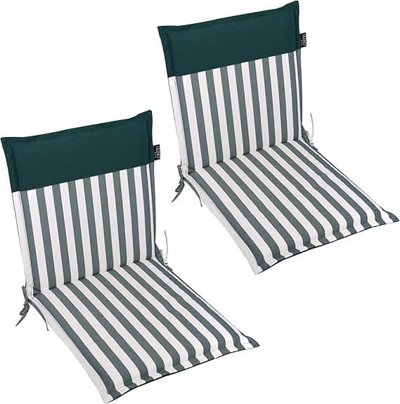 Detalle de LILENO HOME Juego de 2 Cojines para Silla de Jardín ☘
