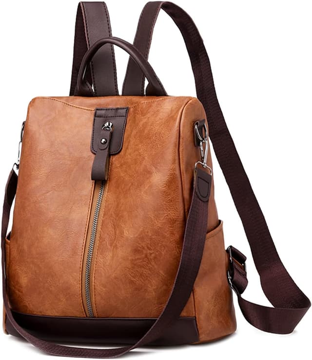 Thumbnail 6 de JSNOM Zaino Donna in Pelle Casual antirrobo: zainetto impermeabile 29x12x30 cm, daypack per scuola, lavoro e shopping