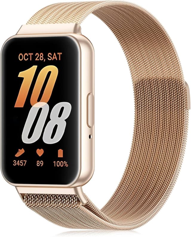 Detalle de Wizvv Galaxy Fit3 metal mesh strap