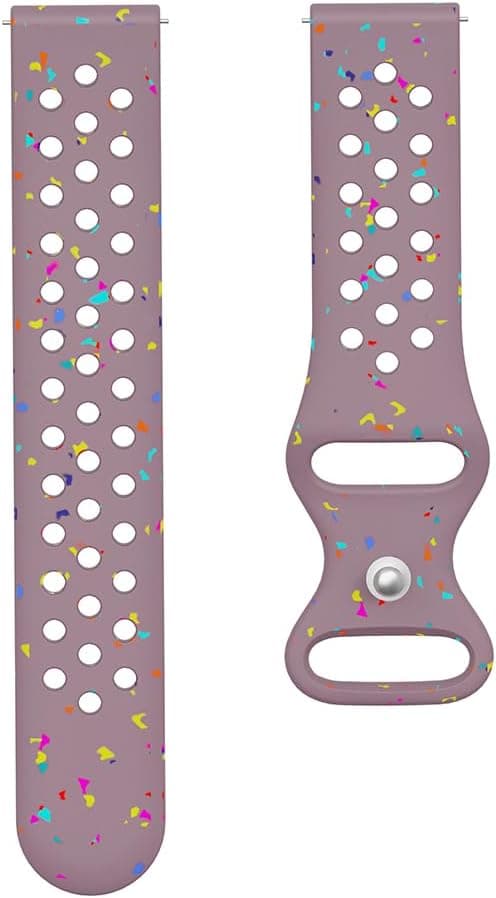 Detalle de 20mm silicone sport watch strap compatible with Polar Ignite & Withings ScanWatch 2 (42mm)