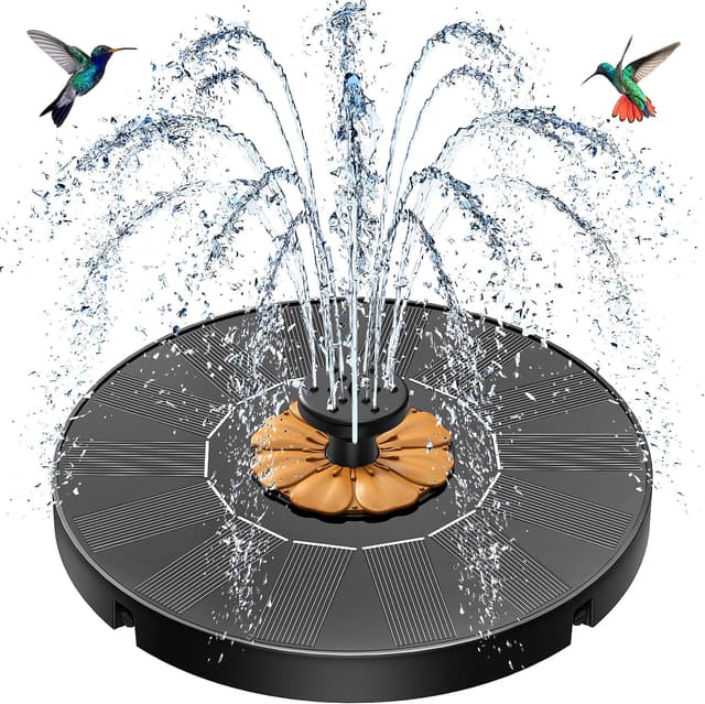 Thumbnail 6 de SZMP Solar Springbrunnen für Außen (2026 Upgrade) – Solarpumpe mit 8 Düsen & 4 festen Rohren