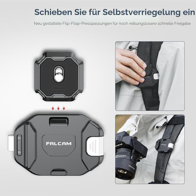 Detalle 2 de Falcam F38 Kamera Clip V2 für Rucksack