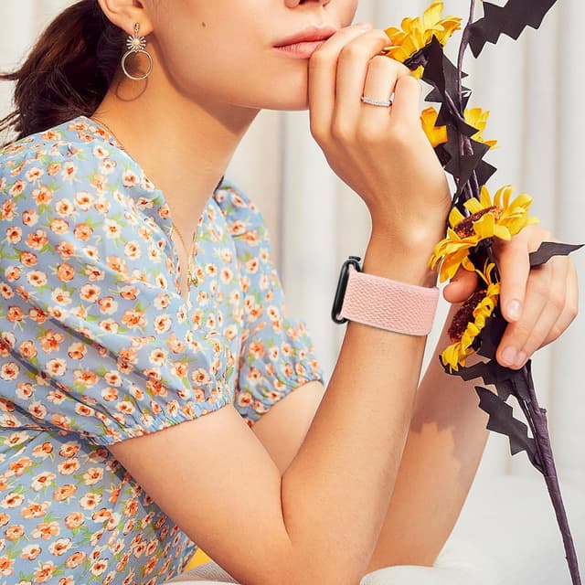 Thumbnail 4 de Adjustable Elastic Replacement Strap 4 Pack for Apple Watch