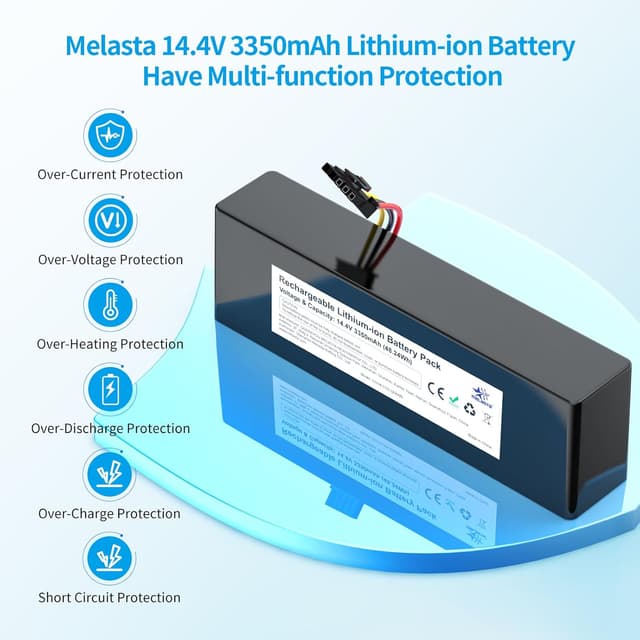 Thumbnail 7 de Melasta Batería 14,4V 3350mAh para Xiaomi Conga y Mijia🧹