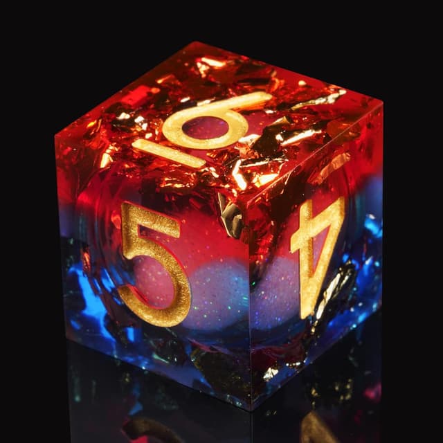 Thumbnail 2 de ORUZA 7 PCS Polyhedral Liquid Core DND Dice