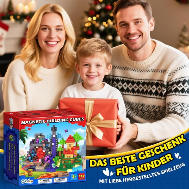 Thumbnail 6 de Coodoo Magnetische Bausteine 200 Teile