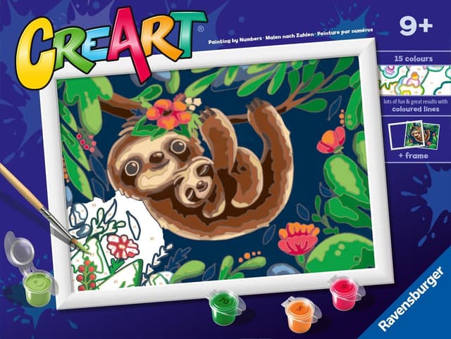 Detalle de Ravensburger CreArt “Vita da brapo” – dipingere con i numeri (9+): kit pittura per bambini con tavole e colori