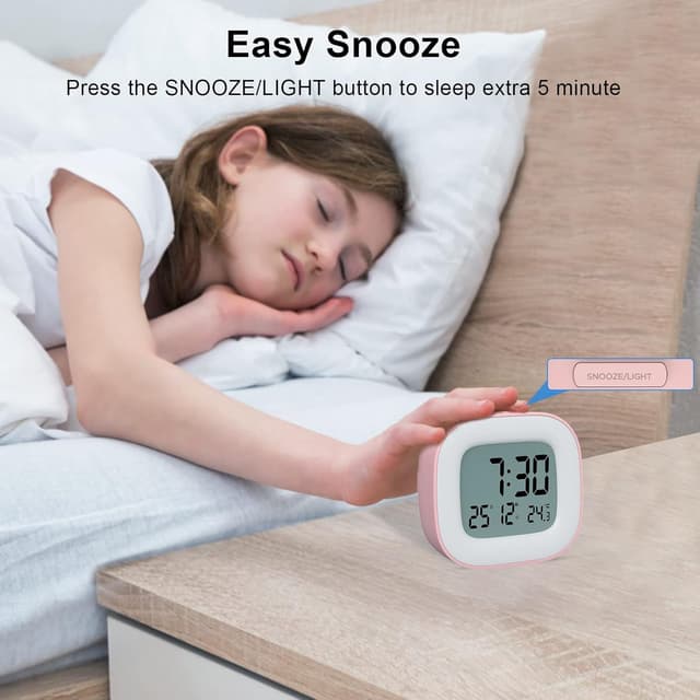 Detalle 2 de HOMVILLA réveil de voyage LCD 8 x 7,3 cm