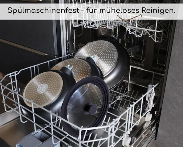 Thumbnail 6 de DIVORY Pfannendeckel für 28, 30 & 32 cm – Glasdeckel mit abgestuftem Silikonrand