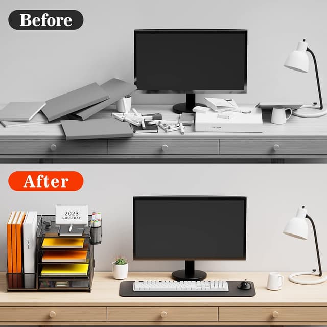 Detalle de Restorgan Desk Organiser 5-tier tray organiser 🗂