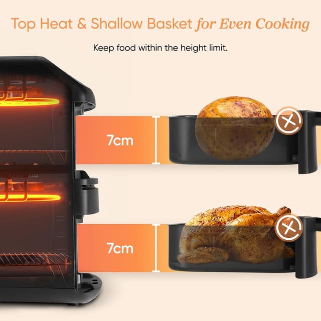 Detalle 2 de Cosori Air Fryer Turbo Tower Compact 8.6L