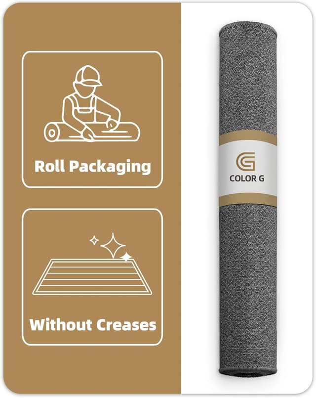 Detalle 2 de Color&Geometry Felpudo 81×122 cm gris