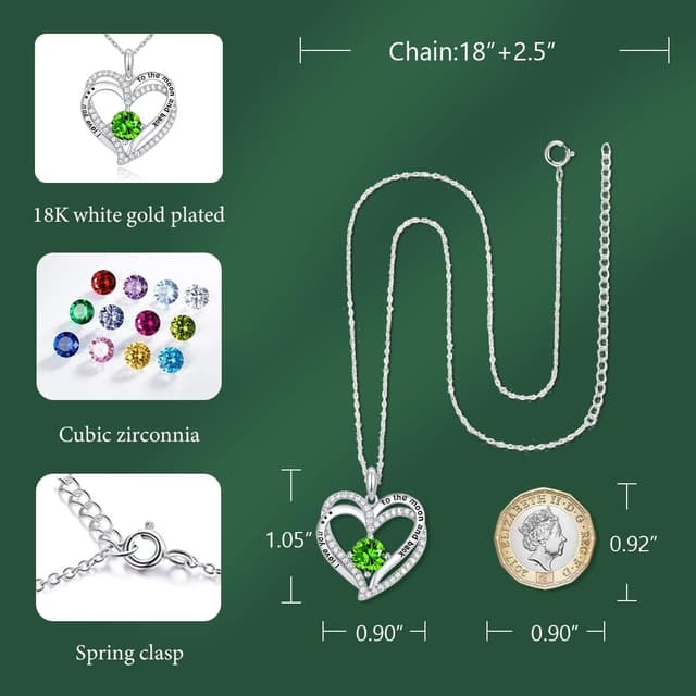 Detalle 2 de CRYSLOVE Collar de Mujer Piedra Natal