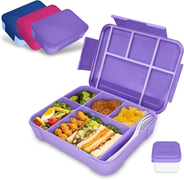 Detalle de IJIAMY Brotdose Kinder 1300ml Bento Box für Schule