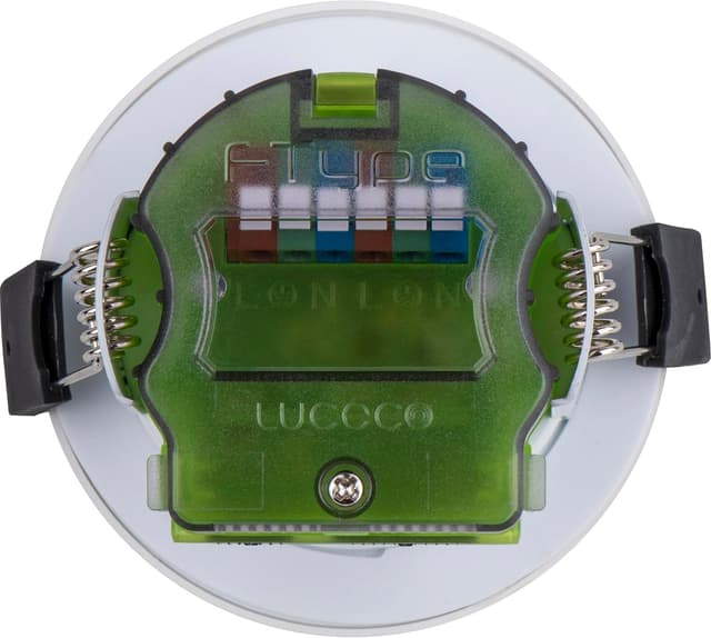 Detalle de Luceco FTYPE MK2 LED Flat Downlight (Power Change & 4 CCT Options) White, IP65, Fire Rated, FTF6WCCT