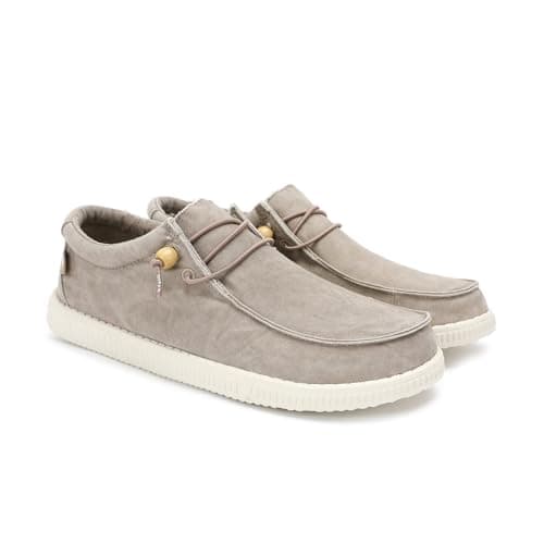 Detalle de WALK IN PITAS WP150 WALLABI Washed mocasines náuticos sin cordones (beige, talla 40)
