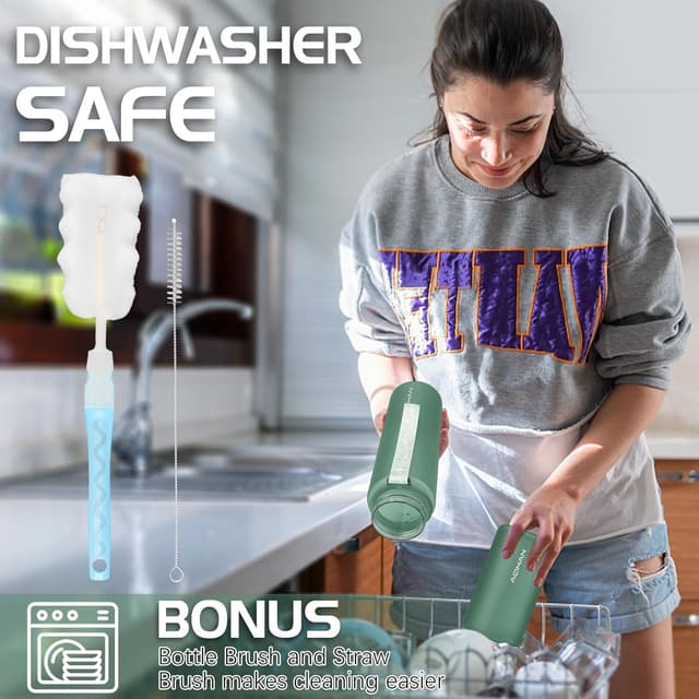 Detalle de AOHAN 1L water bottle with leakproof lid