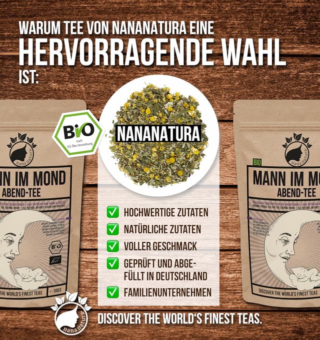 Thumbnail 4 de NanaNatura BIO Abendtee Mann im Mond 100 g