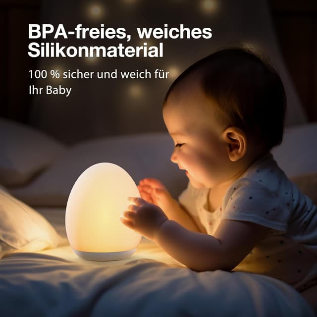 Thumbnail 3 de JolyWell Nachtlicht Ei 8 Farben Nachtlicht fĂŒr Baby đŁ
