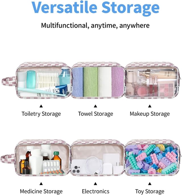 Detalle 2 de Clear Travel Toiletries Bag 25x10x15cm