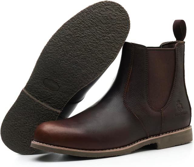 Detalle 2 de SL-Saint Uomo SL-HERO stivali Chelsea in vera pelle di mucca, fatti a mano