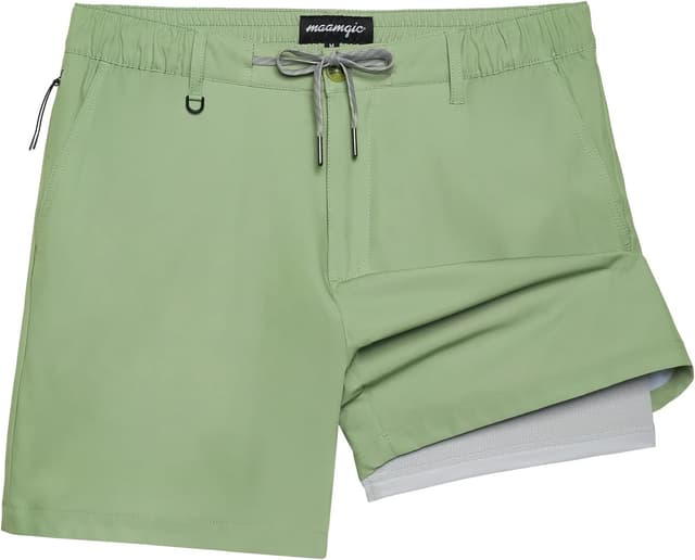 Detalle de maamgic Mens Khaki Shorts with 5/7 in inseam