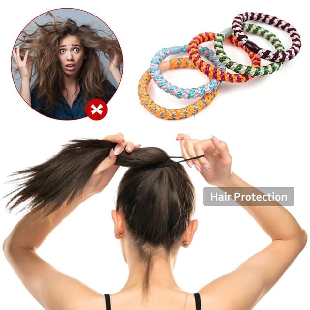 Detalle 1 de Kisvic Haargummi 12 Stück Mehrfarbig