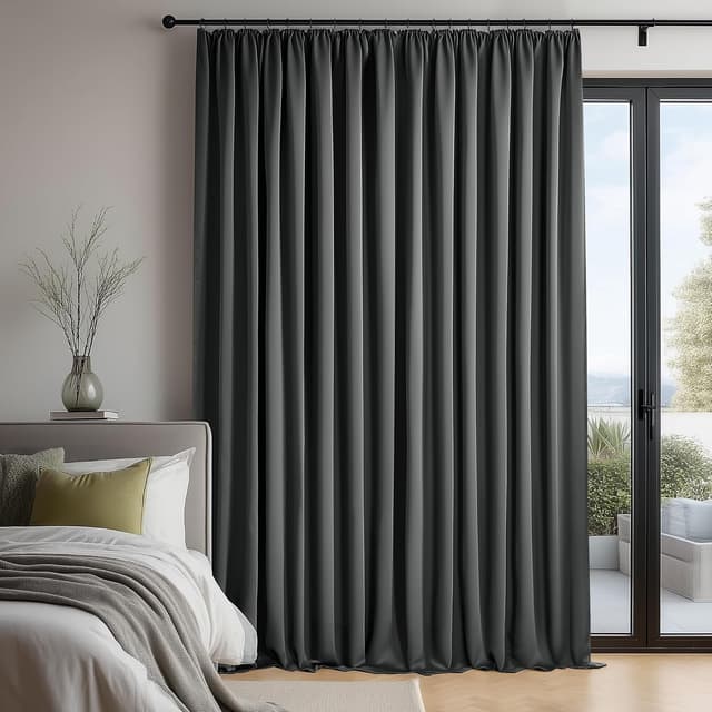 Thumbnail 1 de Deconovo Gardinen Extra Breite 245x200 Dunkelgrau