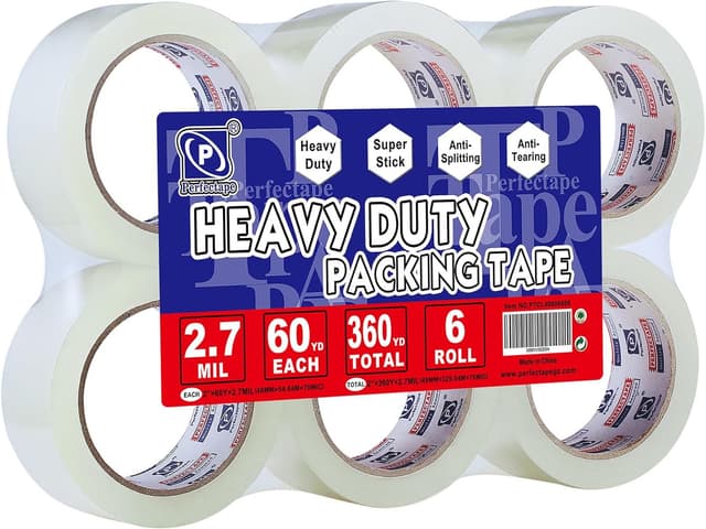 Detalle de P PERFECTAPE Heavy Duty Packing Tape 6 Rolls, 360 yd
